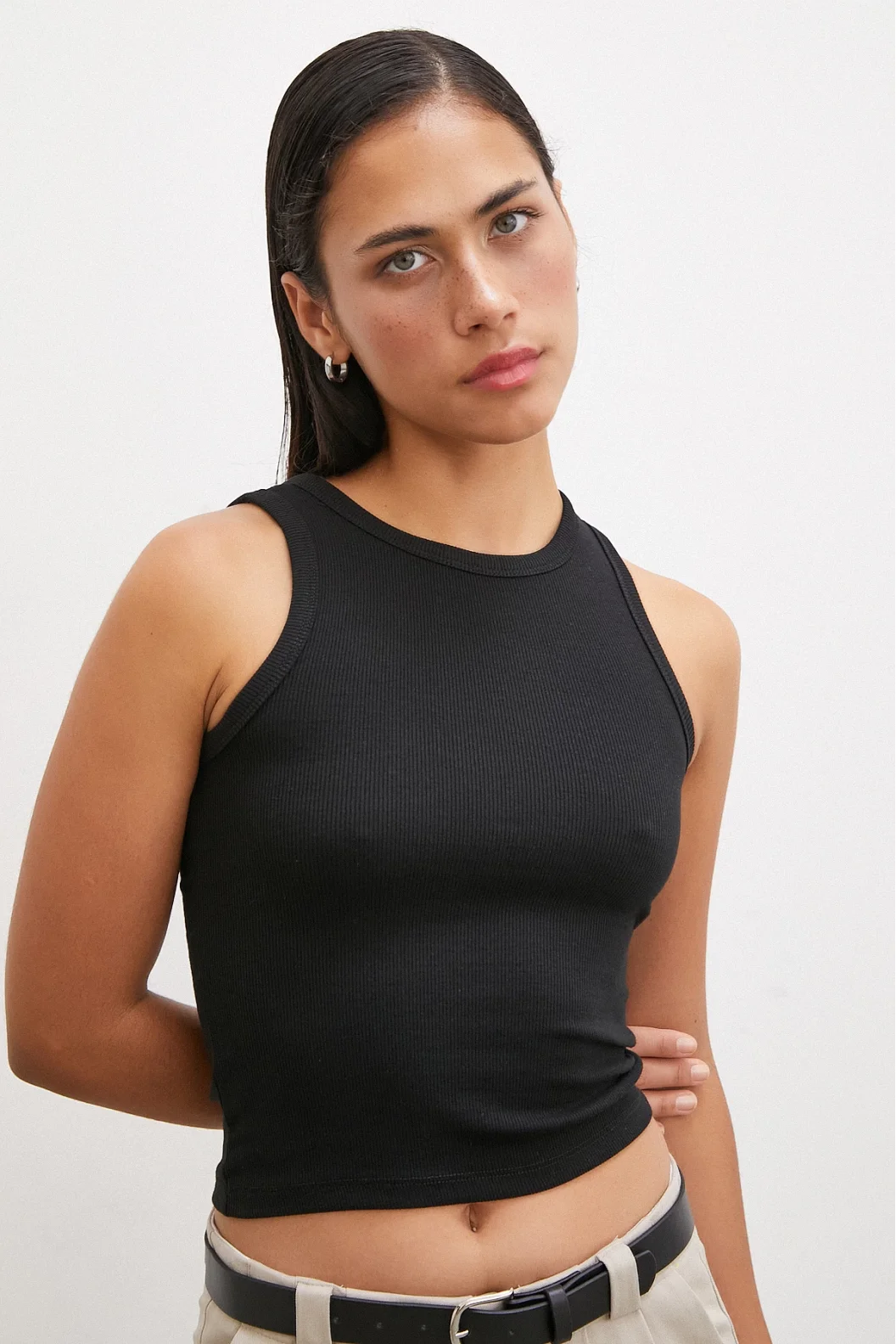 Bicycle Collar Top Black