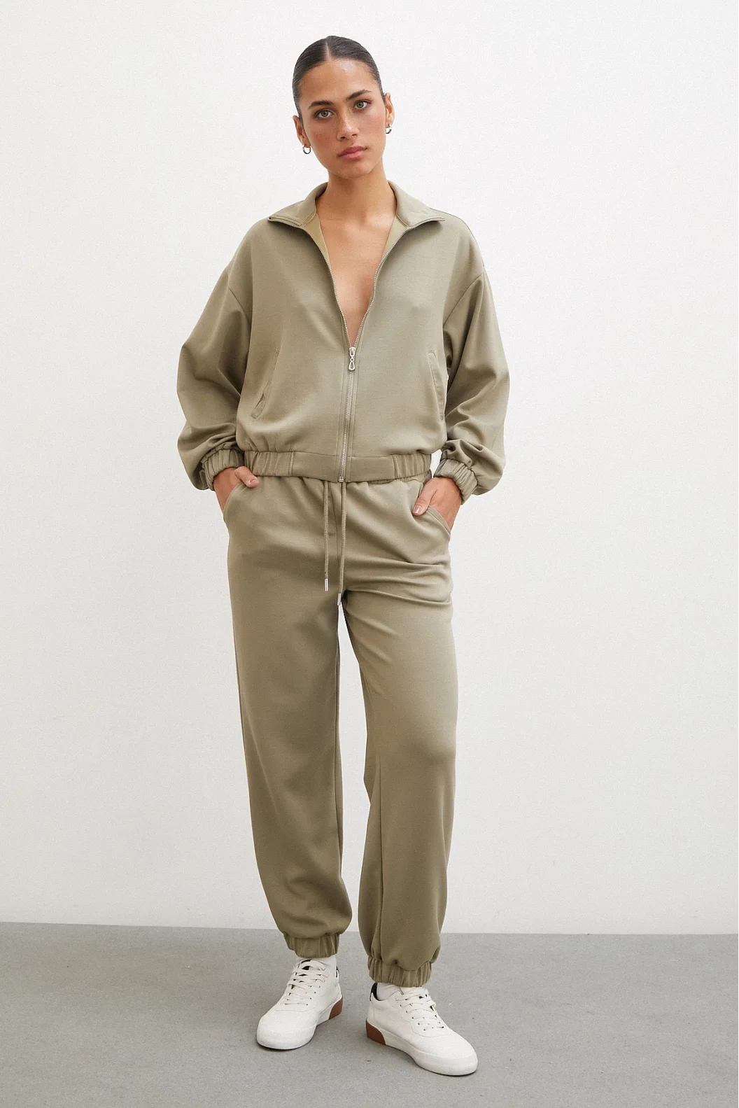 Gummibund-Sweatpants mit Taschen