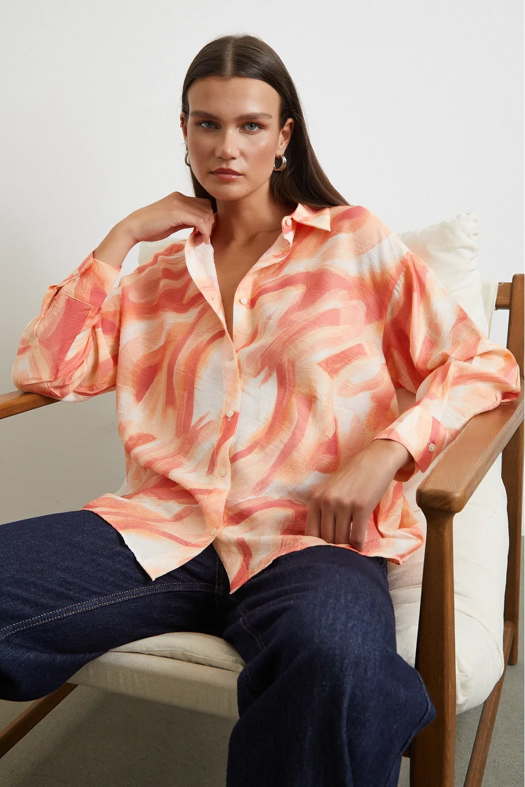 Deniz Esintisi Gömlek Oranj