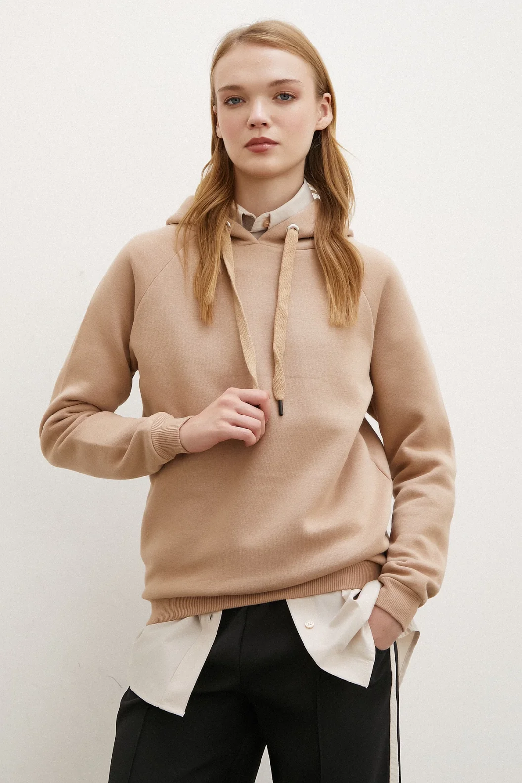 Hooded Sweatshirt Brown