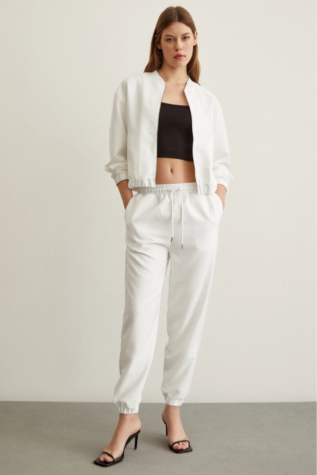 Hooded Tracksuit White