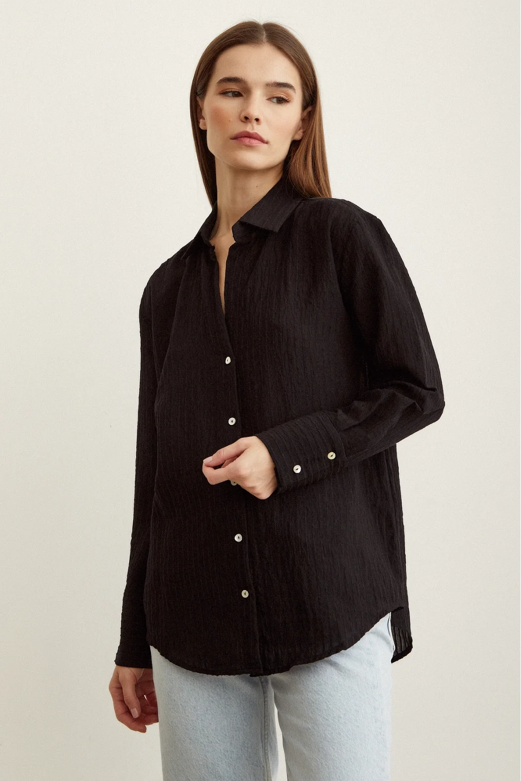 Striped Shirt Black