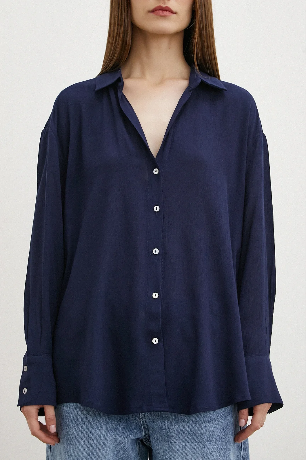 Viskon Basic Shirt Navy