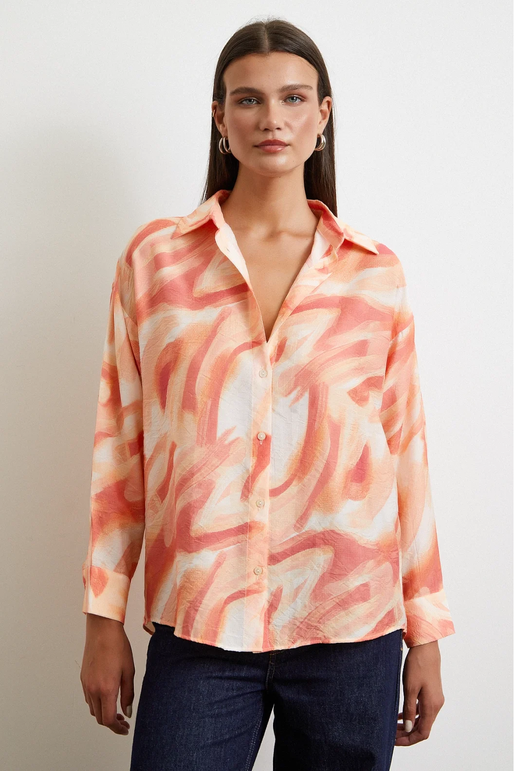 Deniz Esintisi Gömlek Oranj