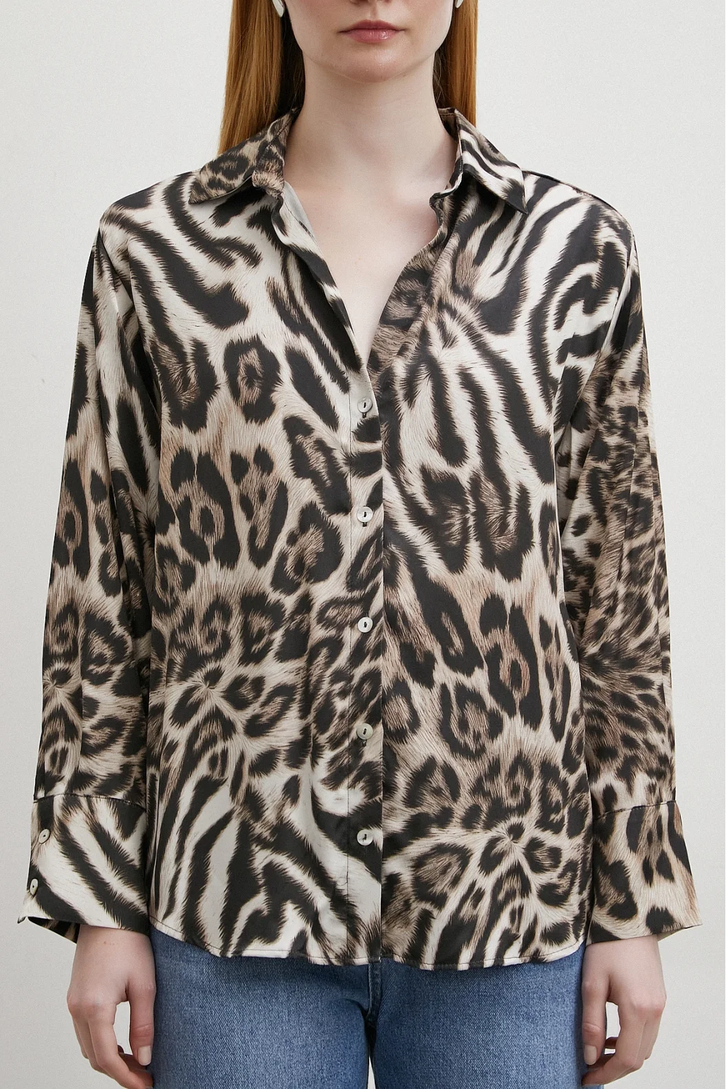 Black Shirt with Americano Pattern