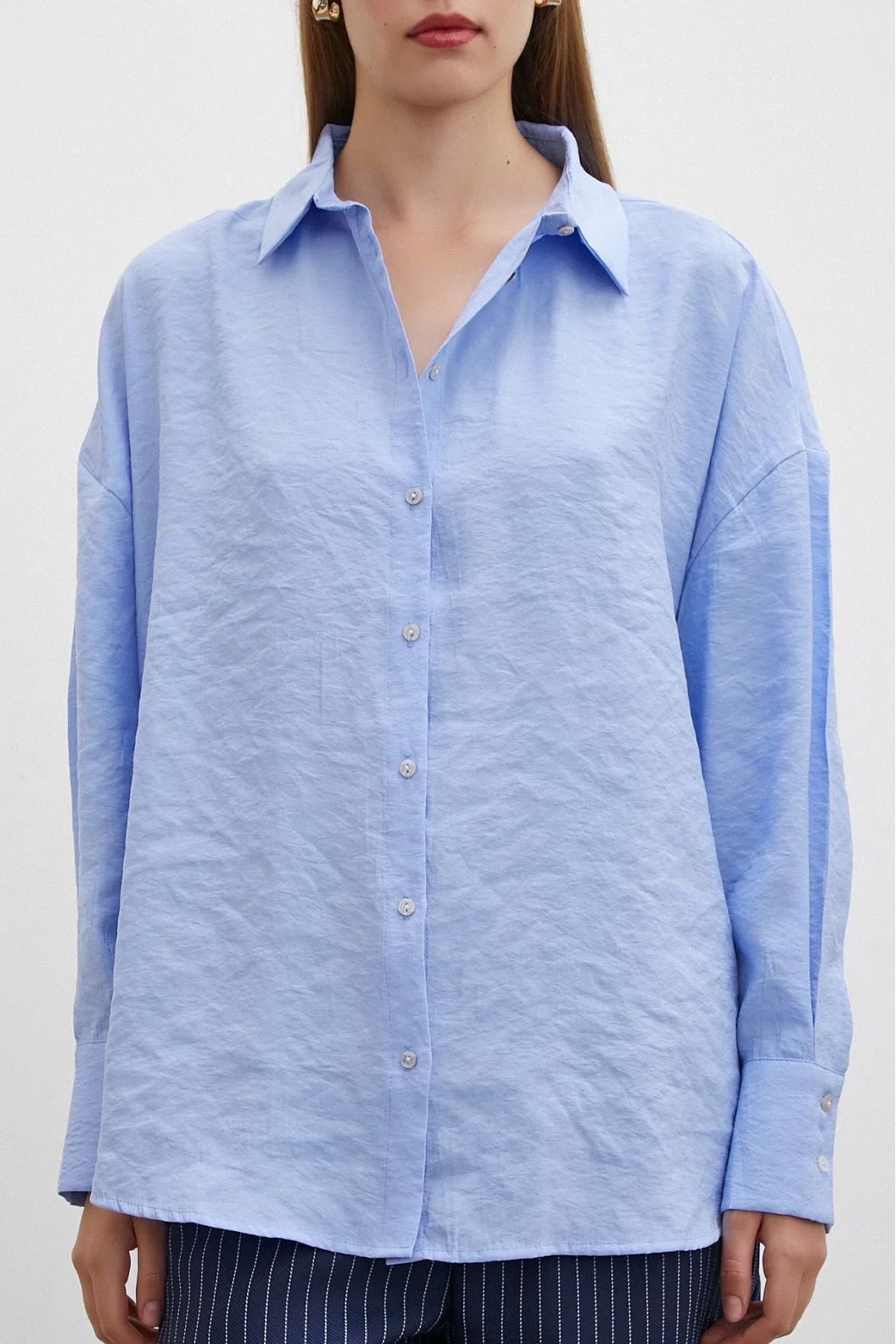 Basic Modal Shirt Blue