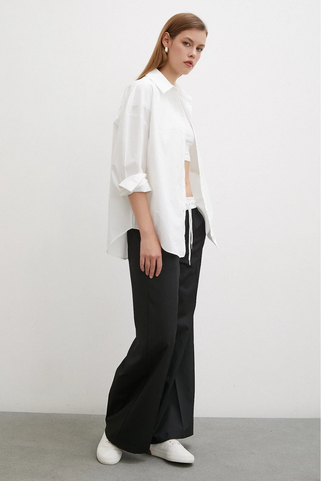Taille élastique avec pantalon garni noir