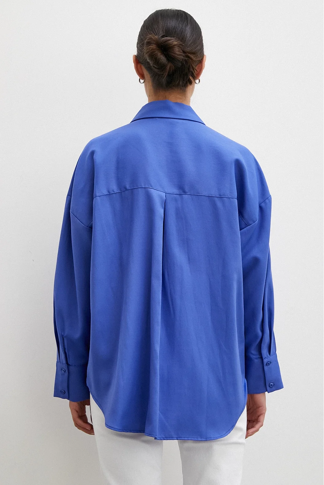 Gestreiftes klassisches Hemd in Blau