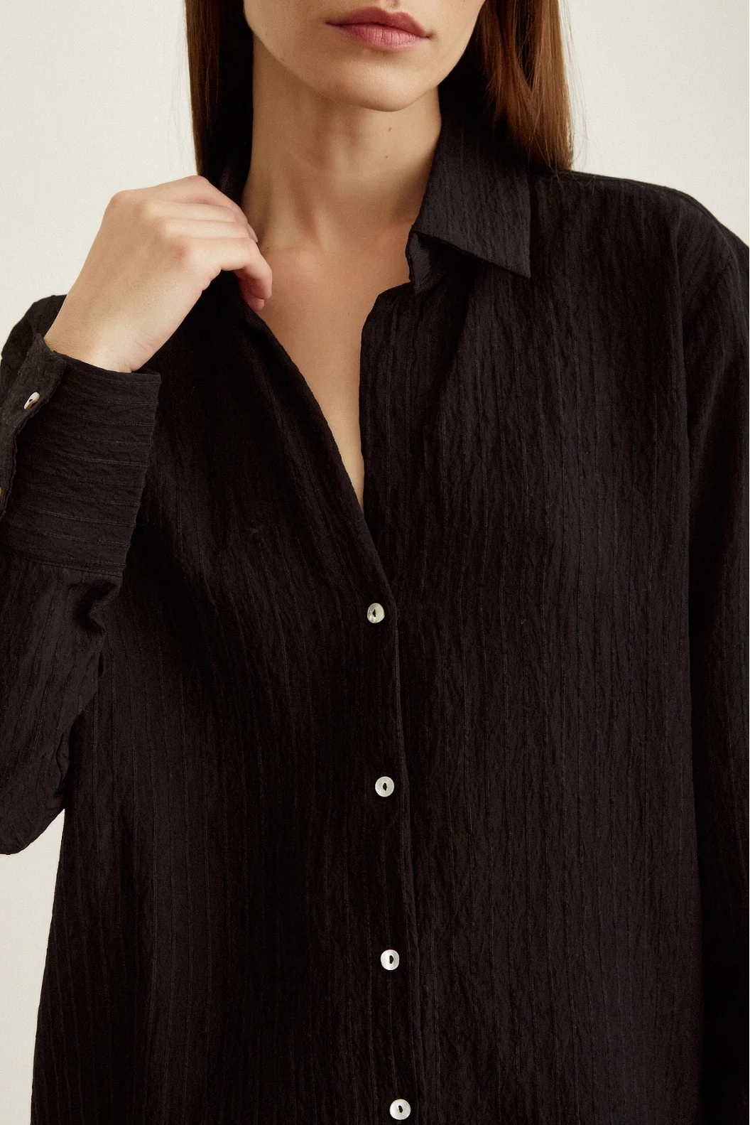 Striped Shirt Black
