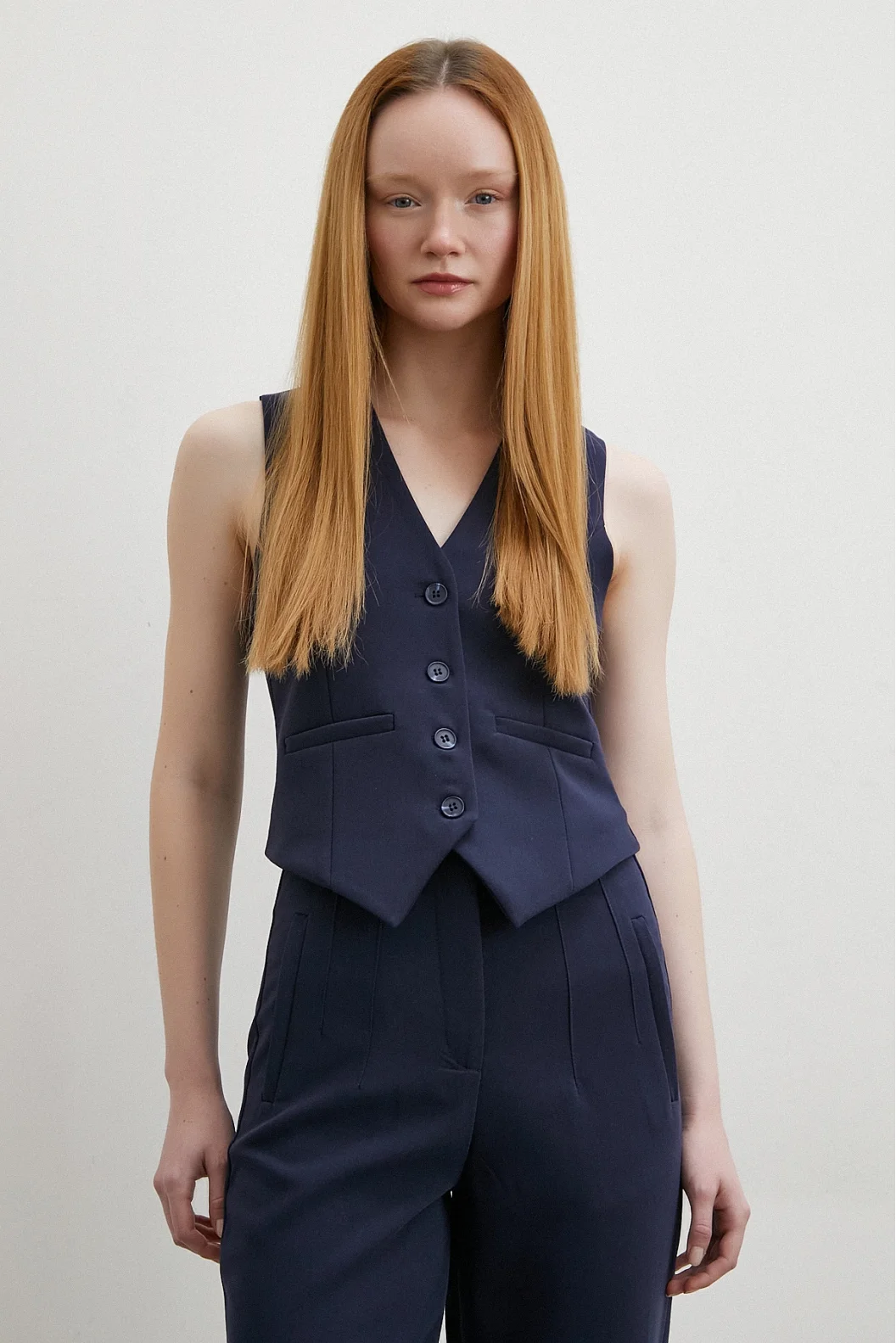Lined Vest Navy