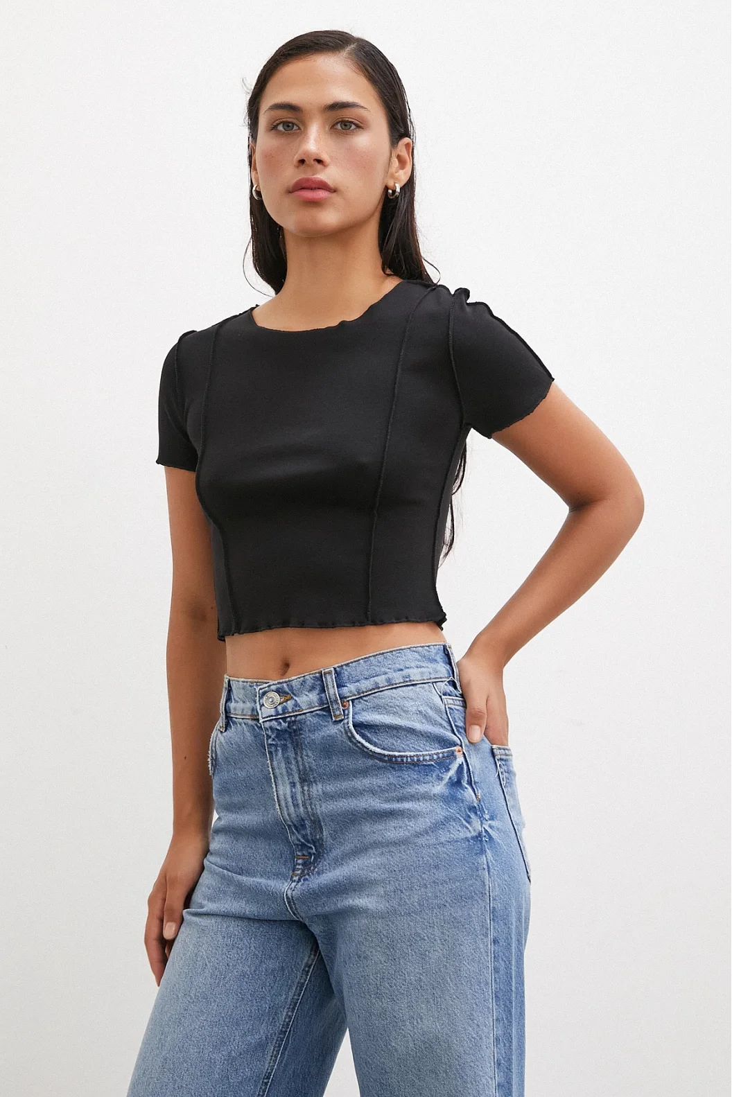 Kısa Kol T-shirt Siyah