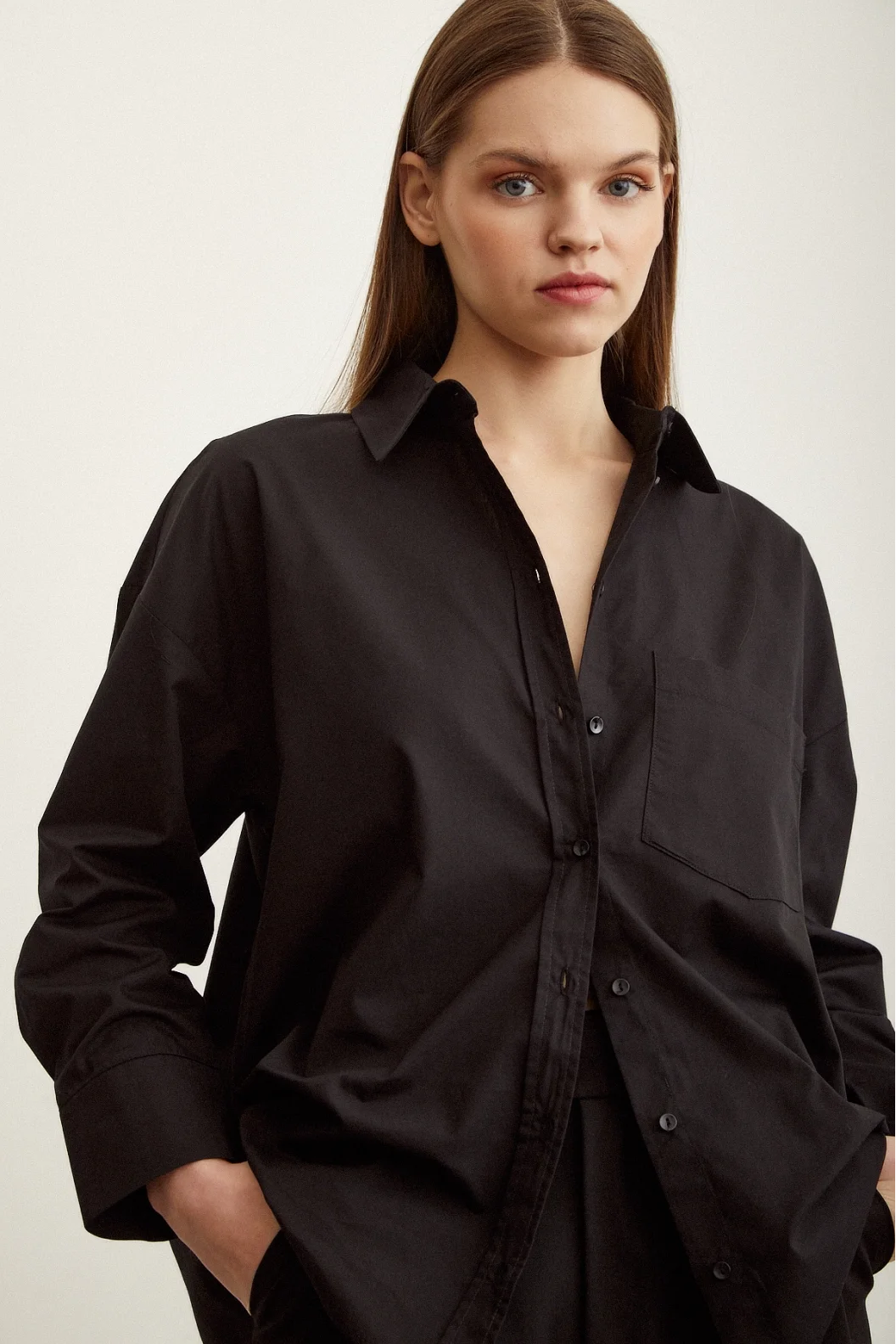 Poplin Shirt Black