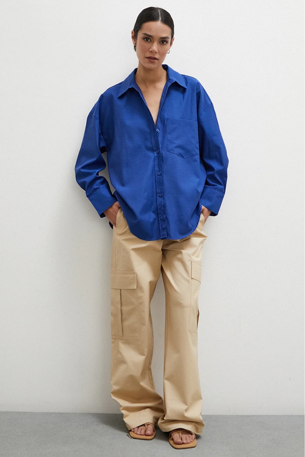 Poplin Shirt Navy