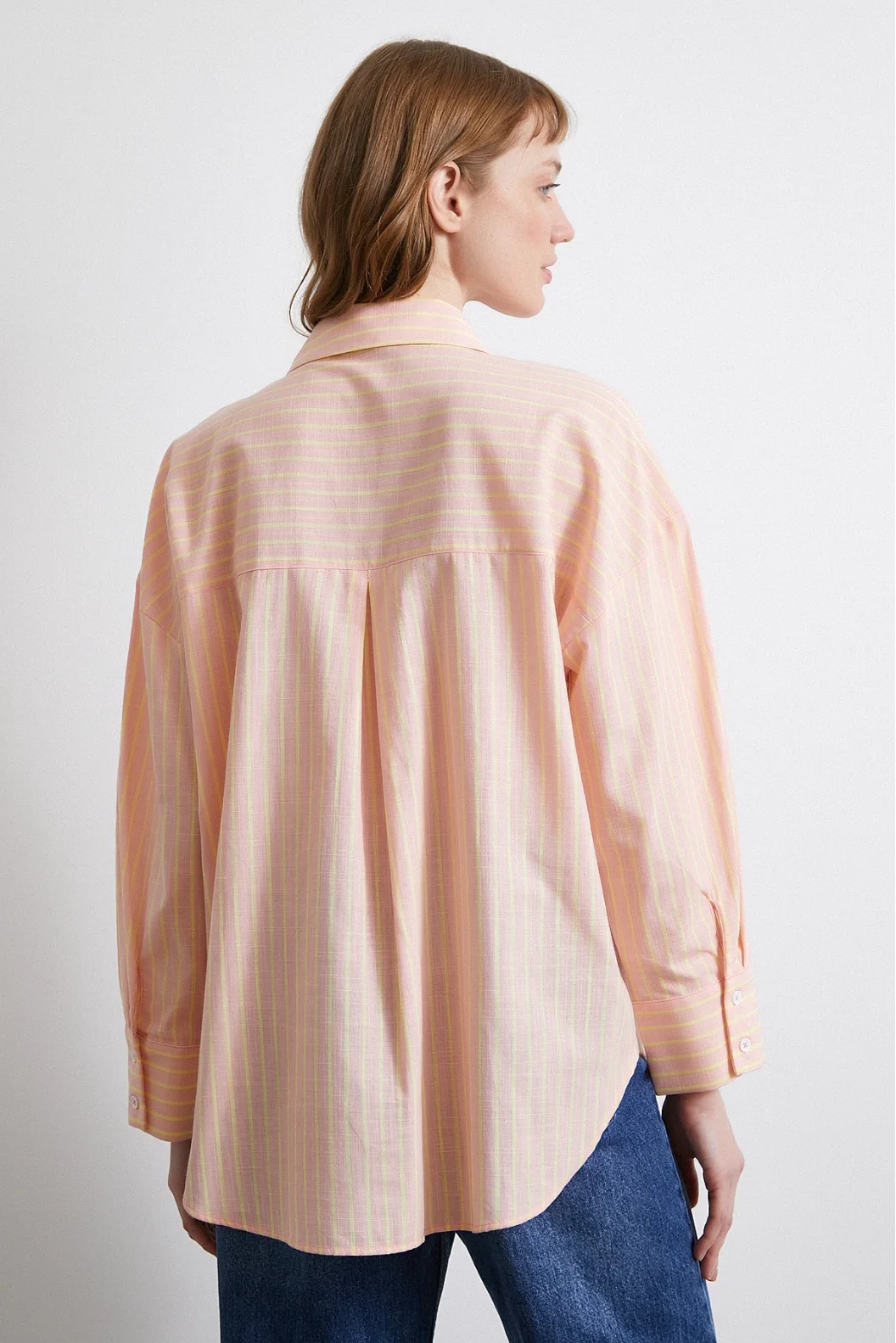 Striped Shirt Powder Pink