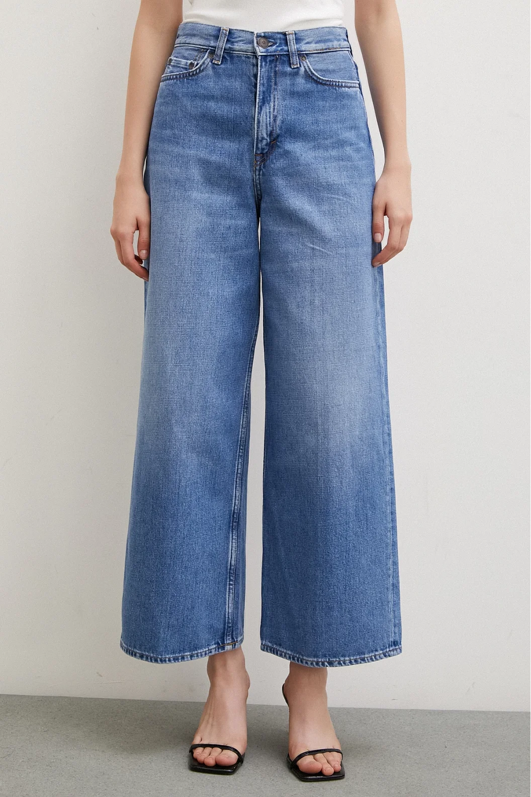 High Rise Wide Leg Slouchy Jeans Blue