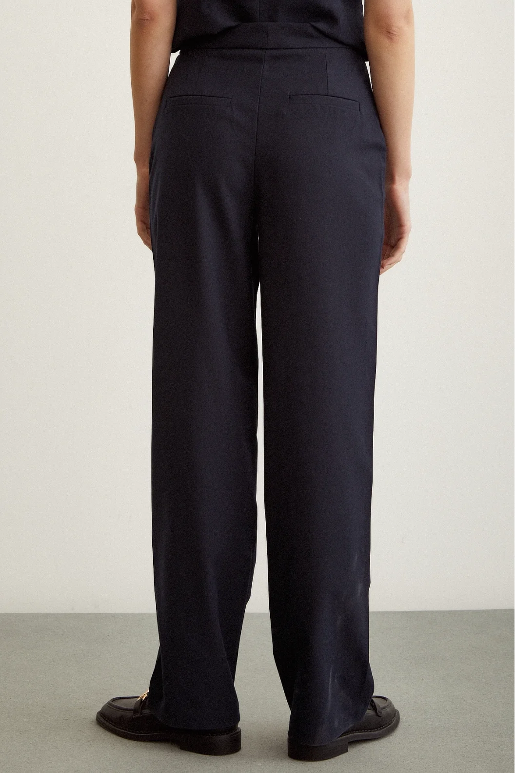 Classic Straight Leg Trousers Navy