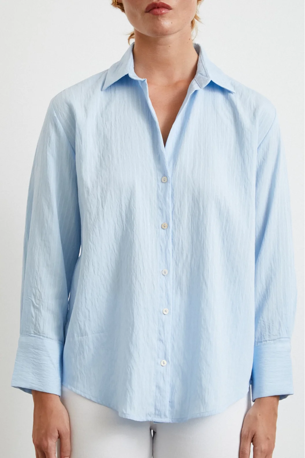 Parallel Striped Shirt Blue