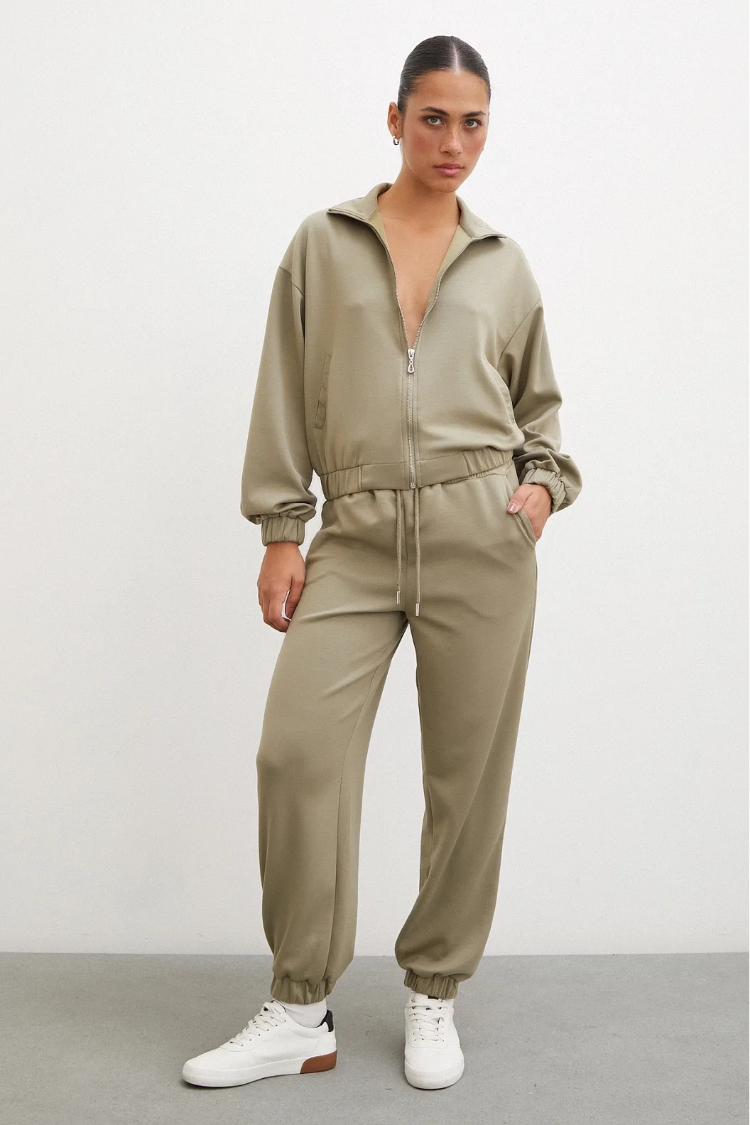 Gummibund-Sweatpants mit Taschen