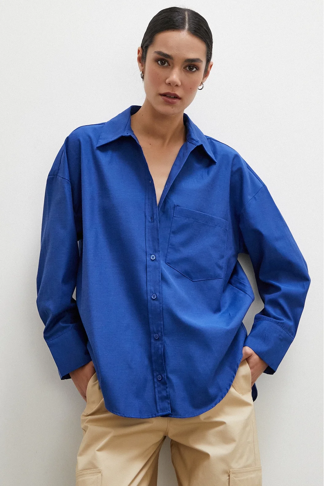 Poplin Shirt Navy