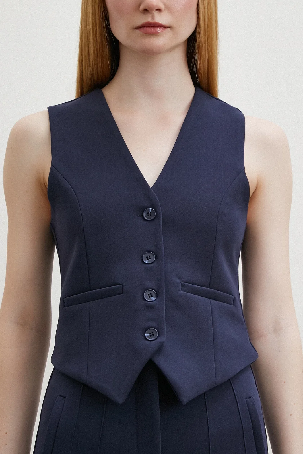 Lined Vest Navy