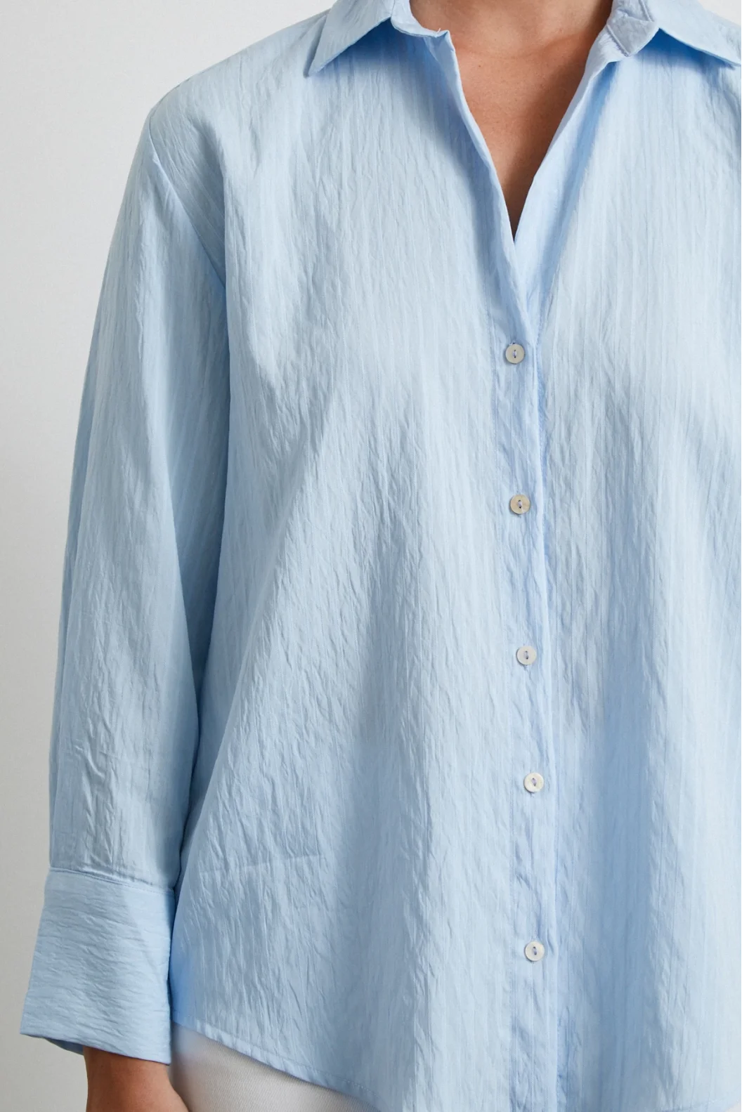 Parallel Striped Shirt Blue