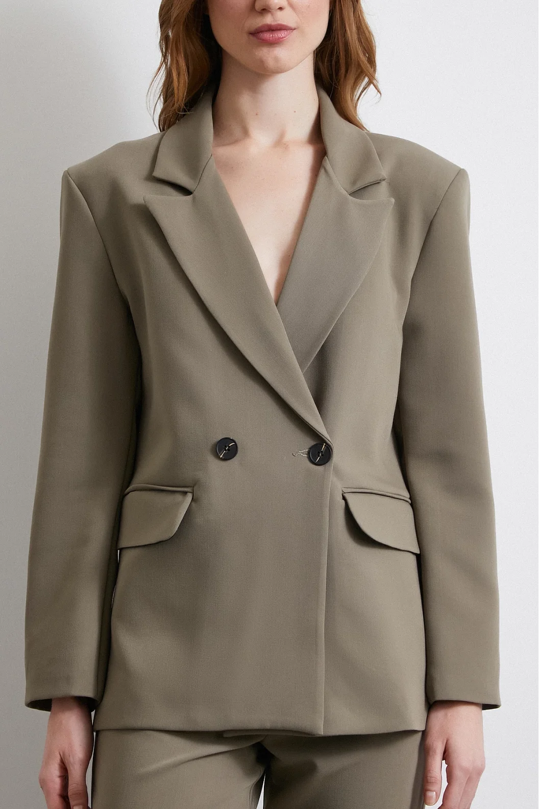 Klasik Poliviskon Jacke Khaki