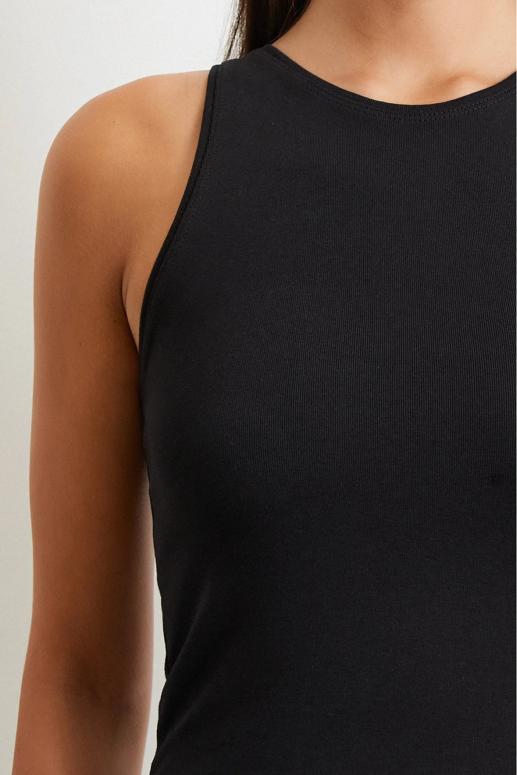 Basic Crop Top Siyah