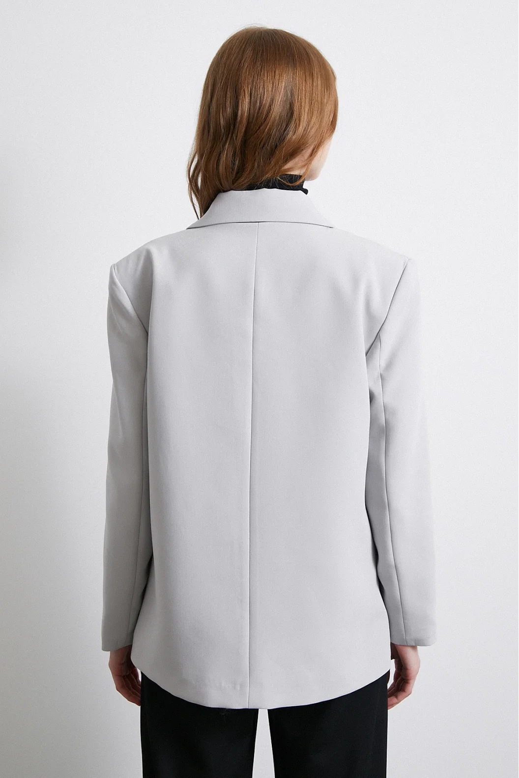 Klassische Poliviskon Jacke Grau