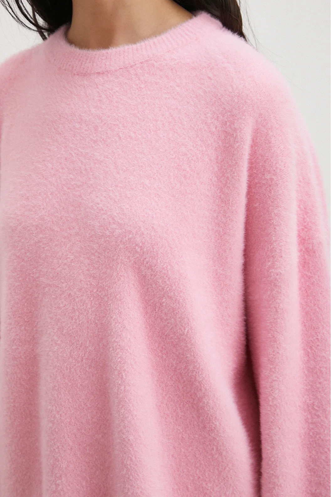 Bisiklet Yaka T Kol Kazak Pembe