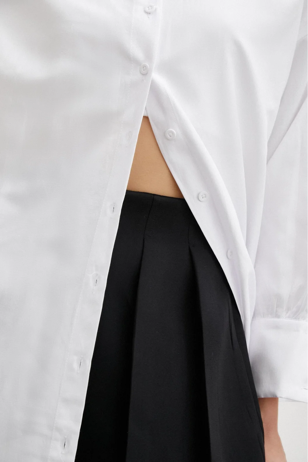 Hemd Rock Kleid Anzug Schwarz