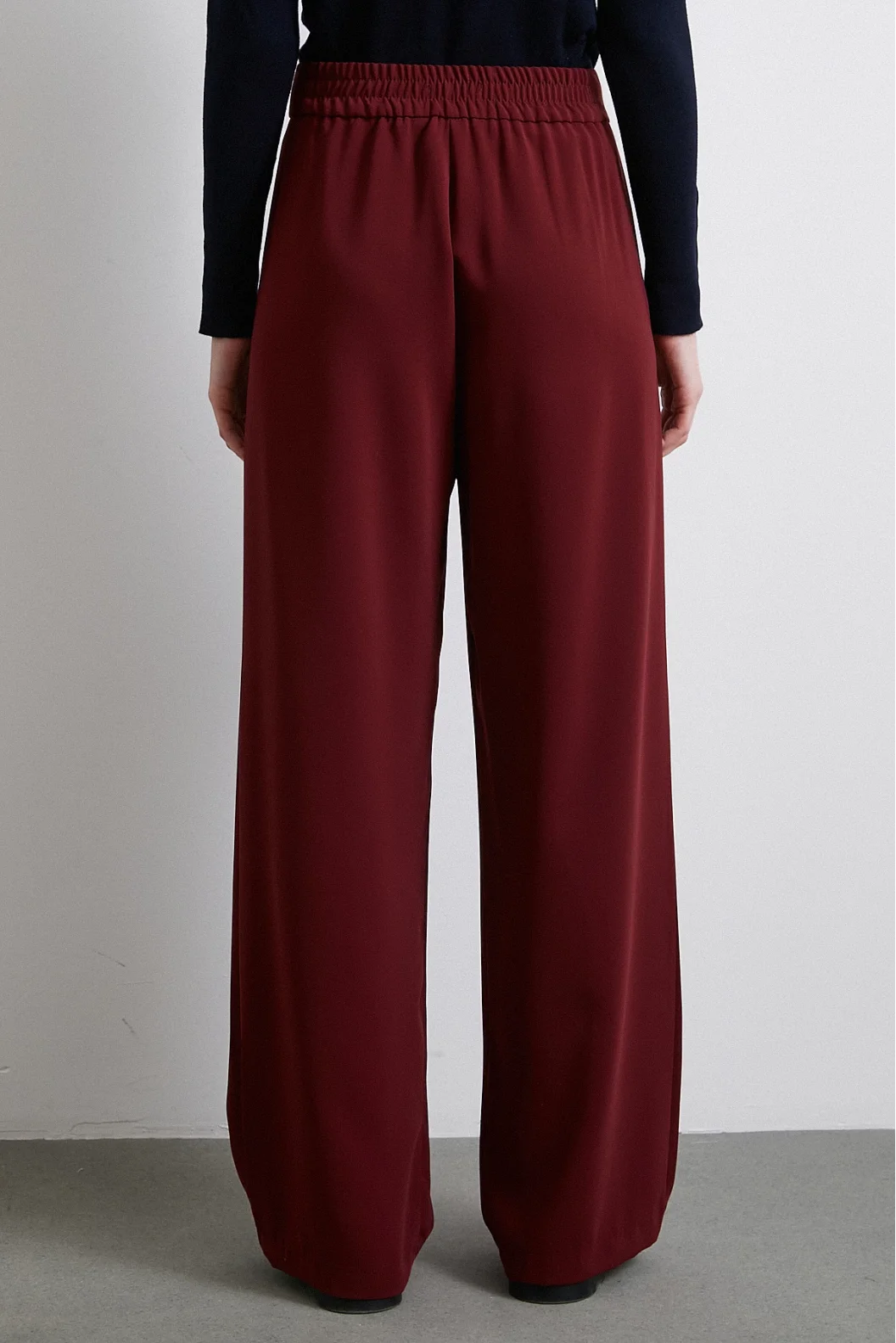 Weite Hose Bordeaux