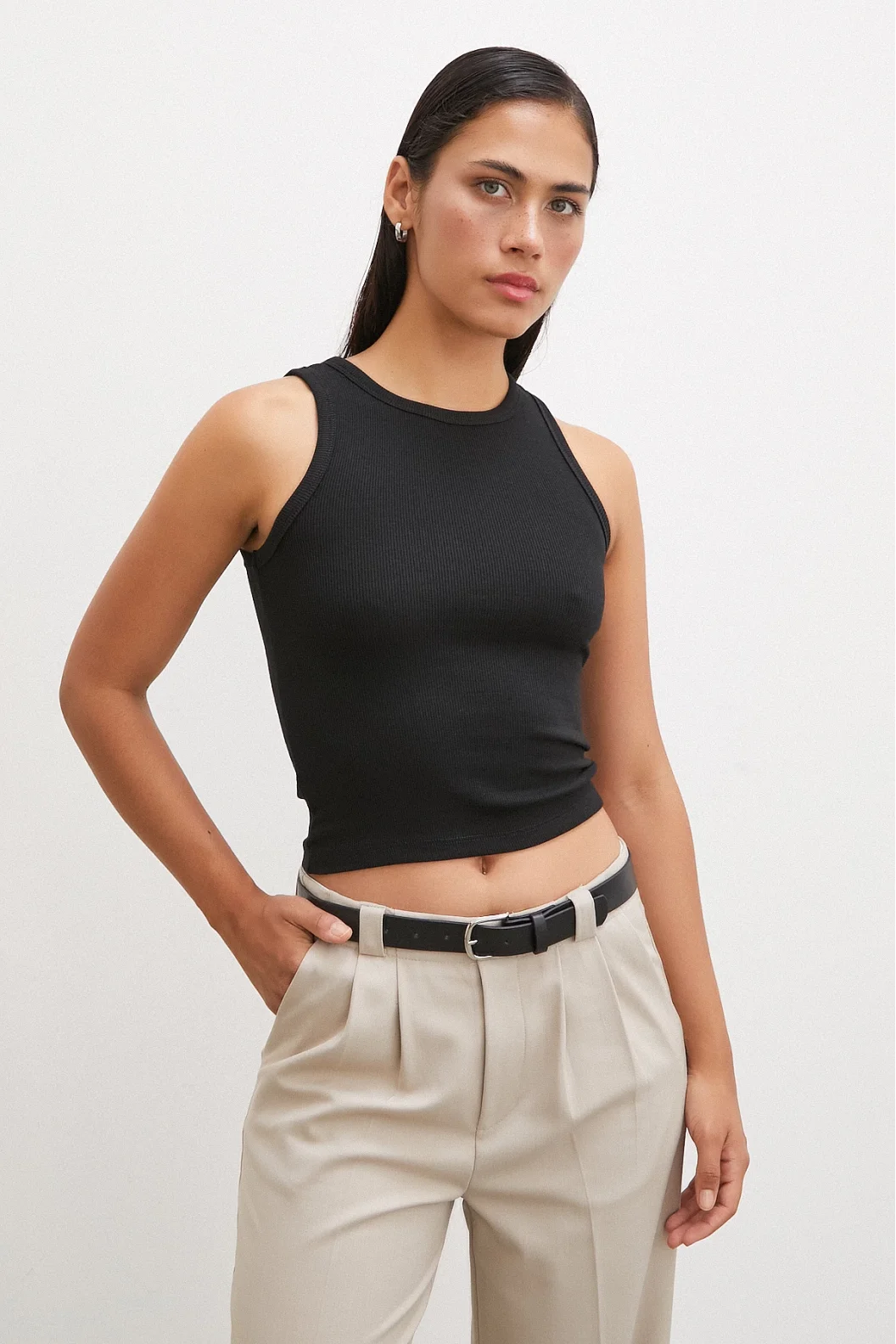 Bicycle Collar Top Black