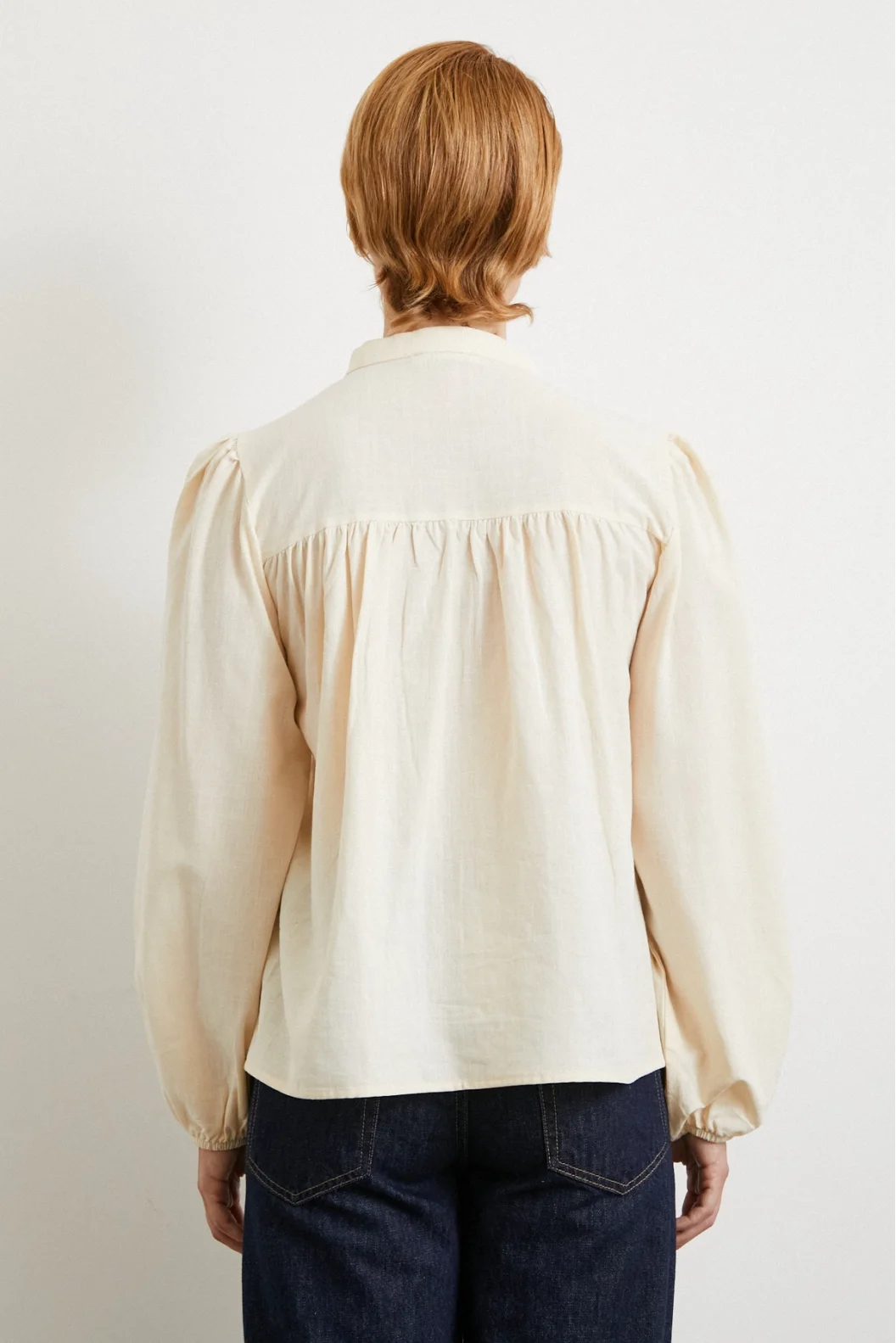 Lacey Detailed Lace Shirt Cream