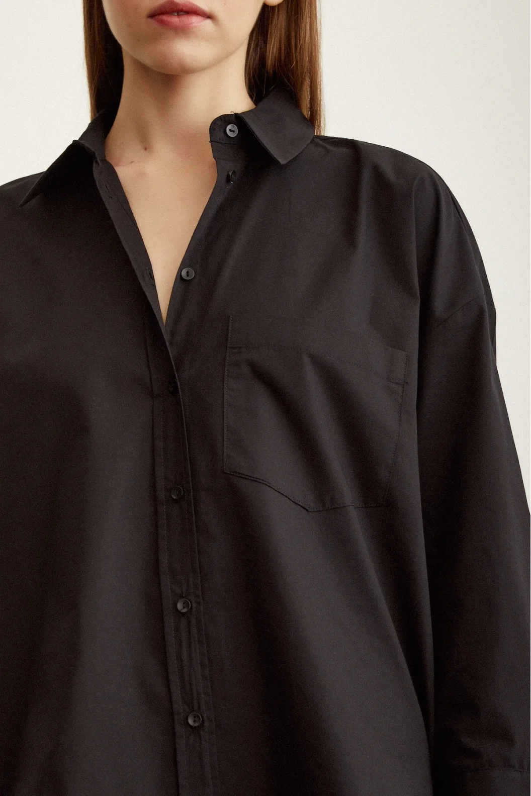 Poplin Shirt Black