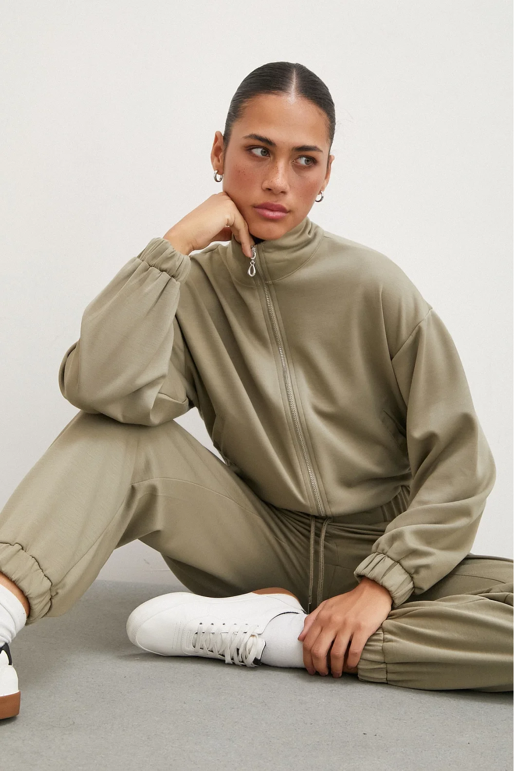 Gummibund-Sweatpants mit Taschen