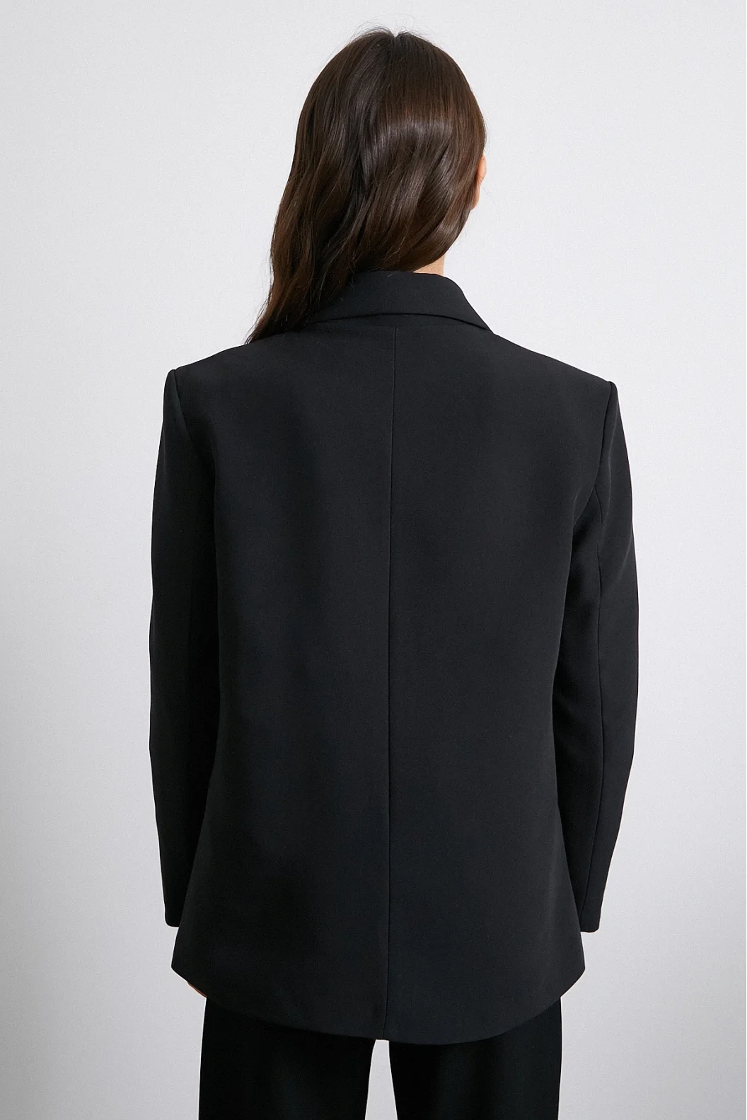 Klasik Poliviskon Ceket Siyah
