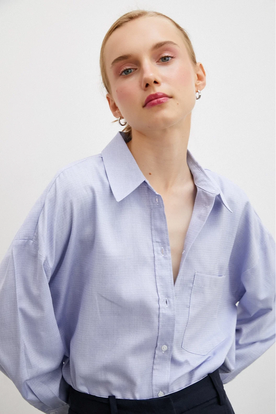 Klassisches Hemd Blau