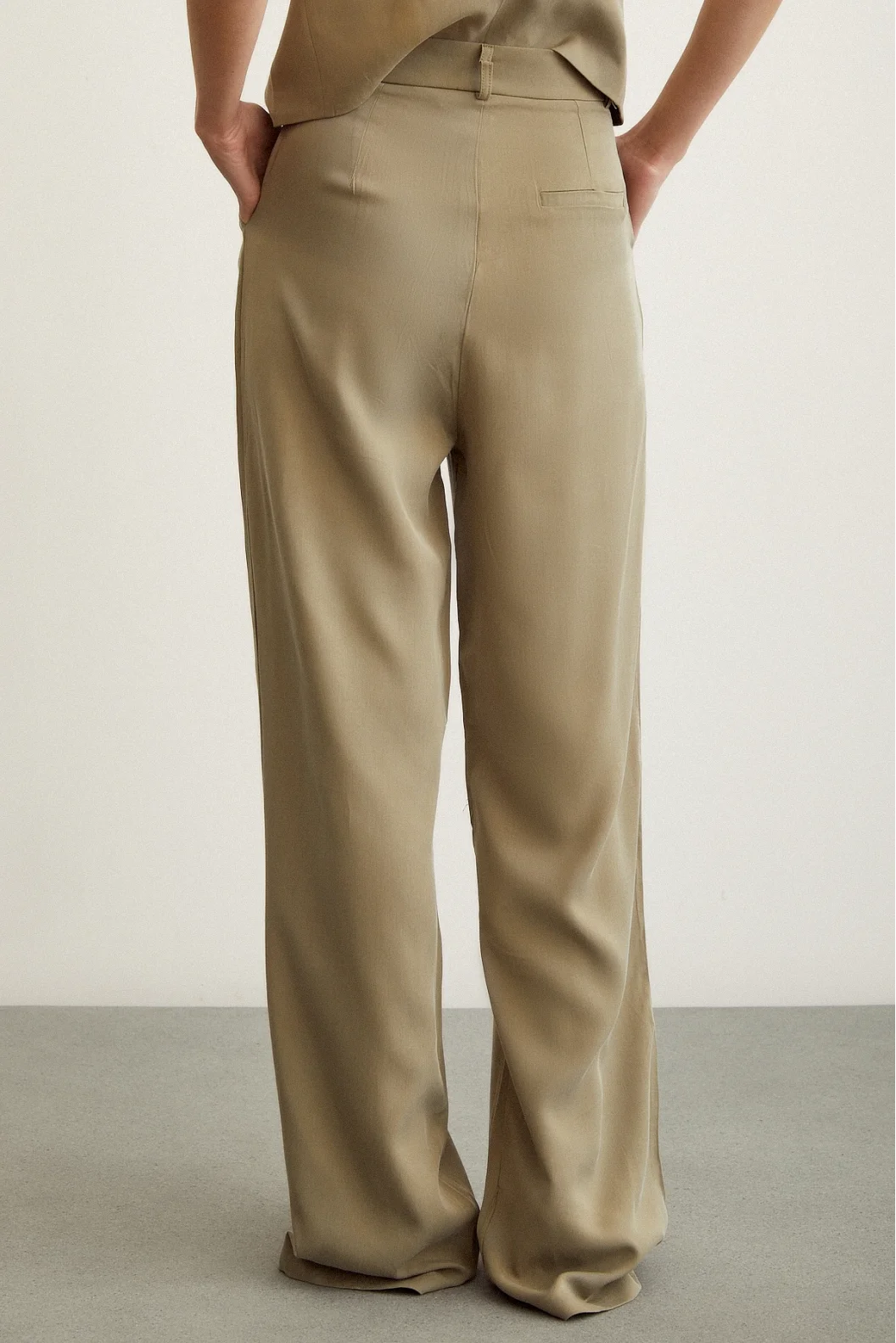 Wide Leg Pants Khaki