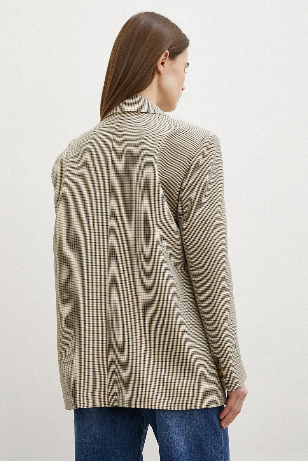 Glencheck Blazer Jacket Braun