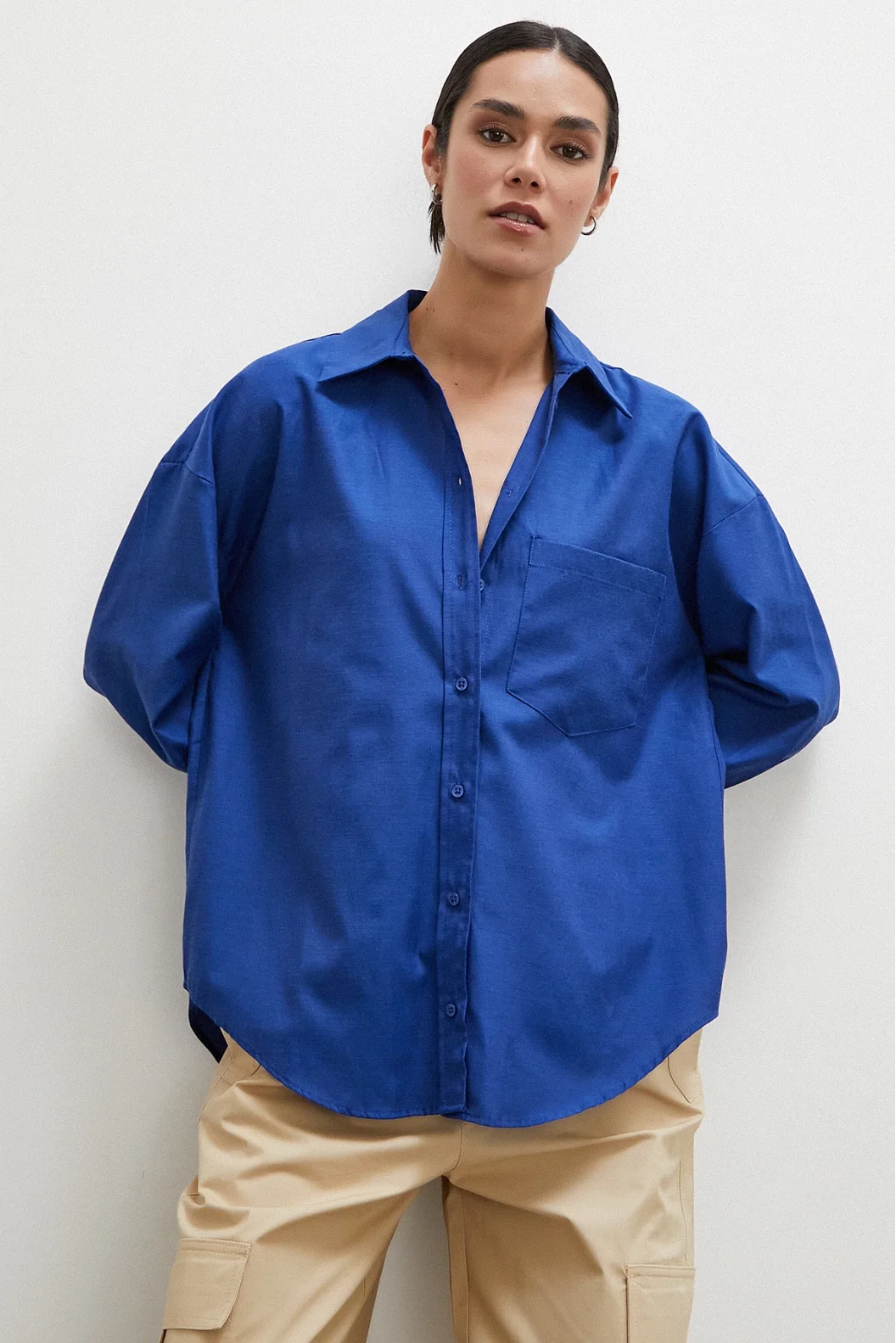 Poplin Shirt Navy