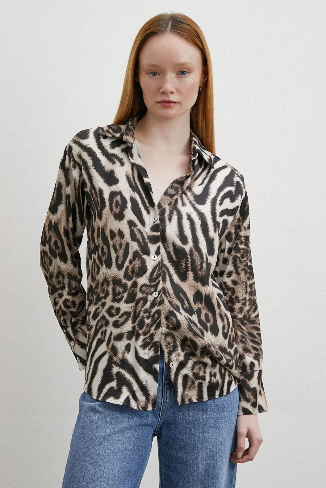 Black Shirt with Americano Pattern
