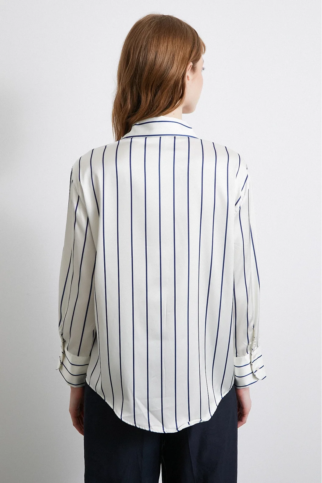 Zartes Chiffonbluse in Ecru