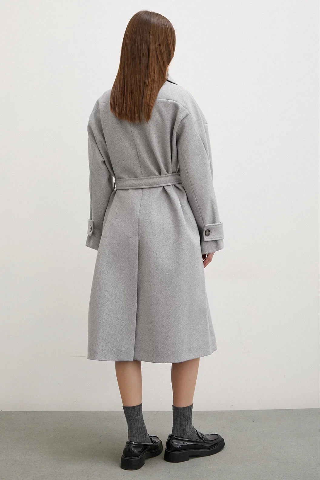 Coat with Arm Detail Grey