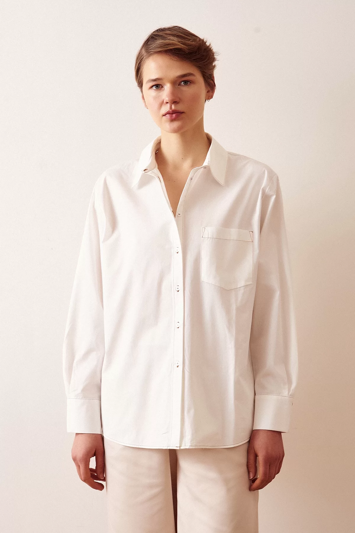 Cotton Classic Shirt Ecru