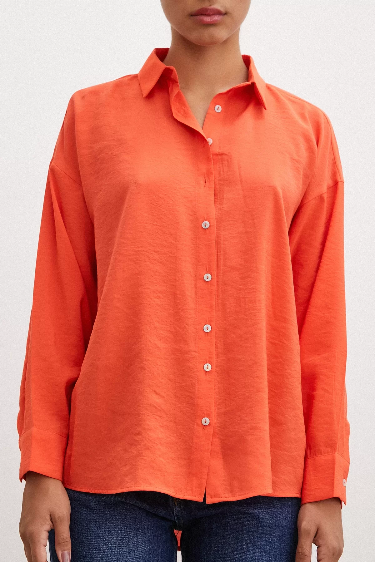 Basic Modal Shirt Orange