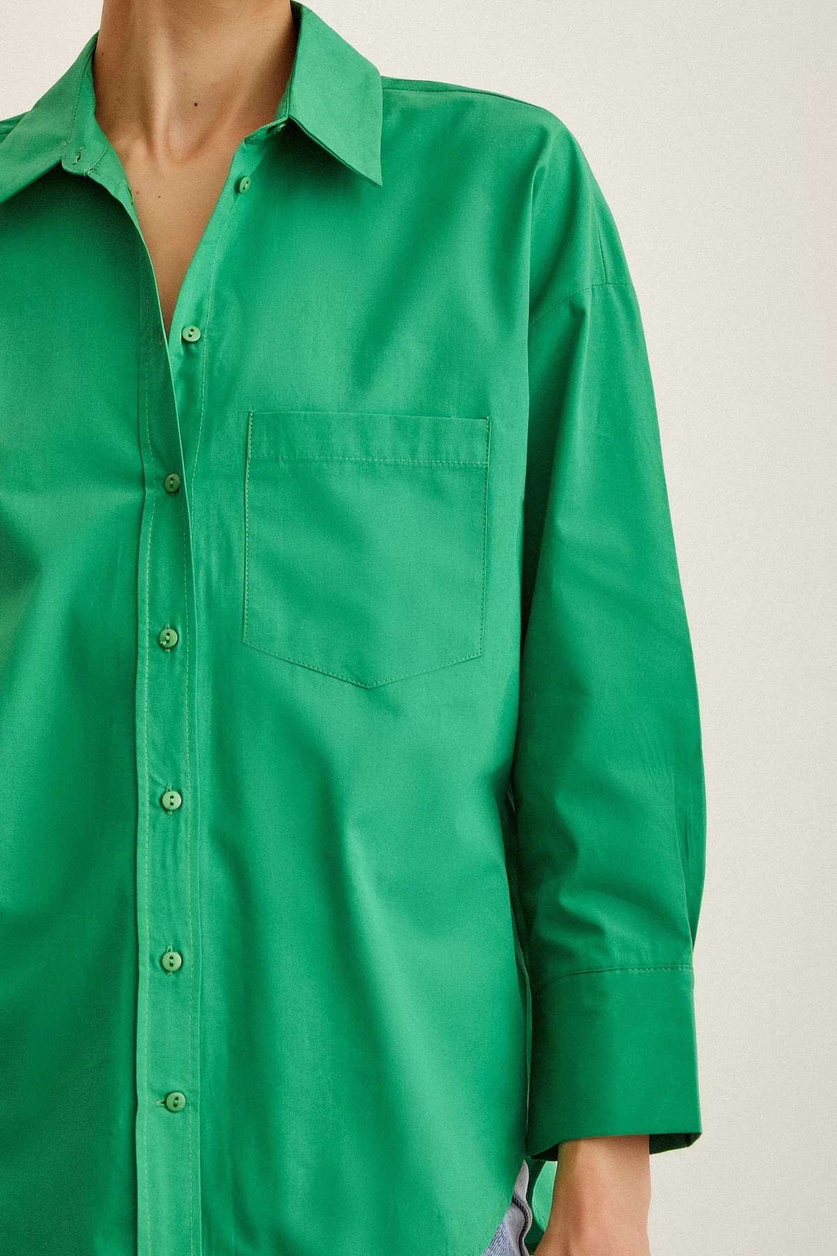 Poplin Shirt Green