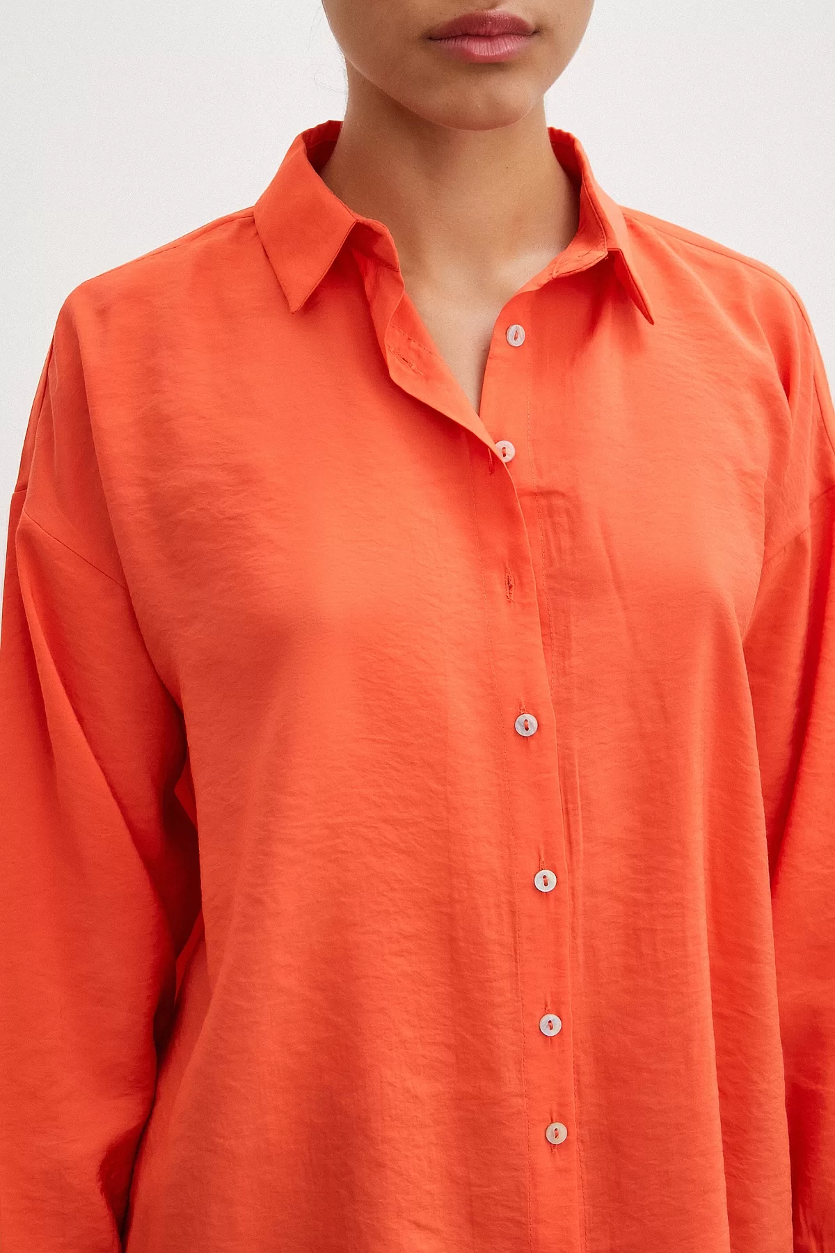 Basic Modal Shirt Orange