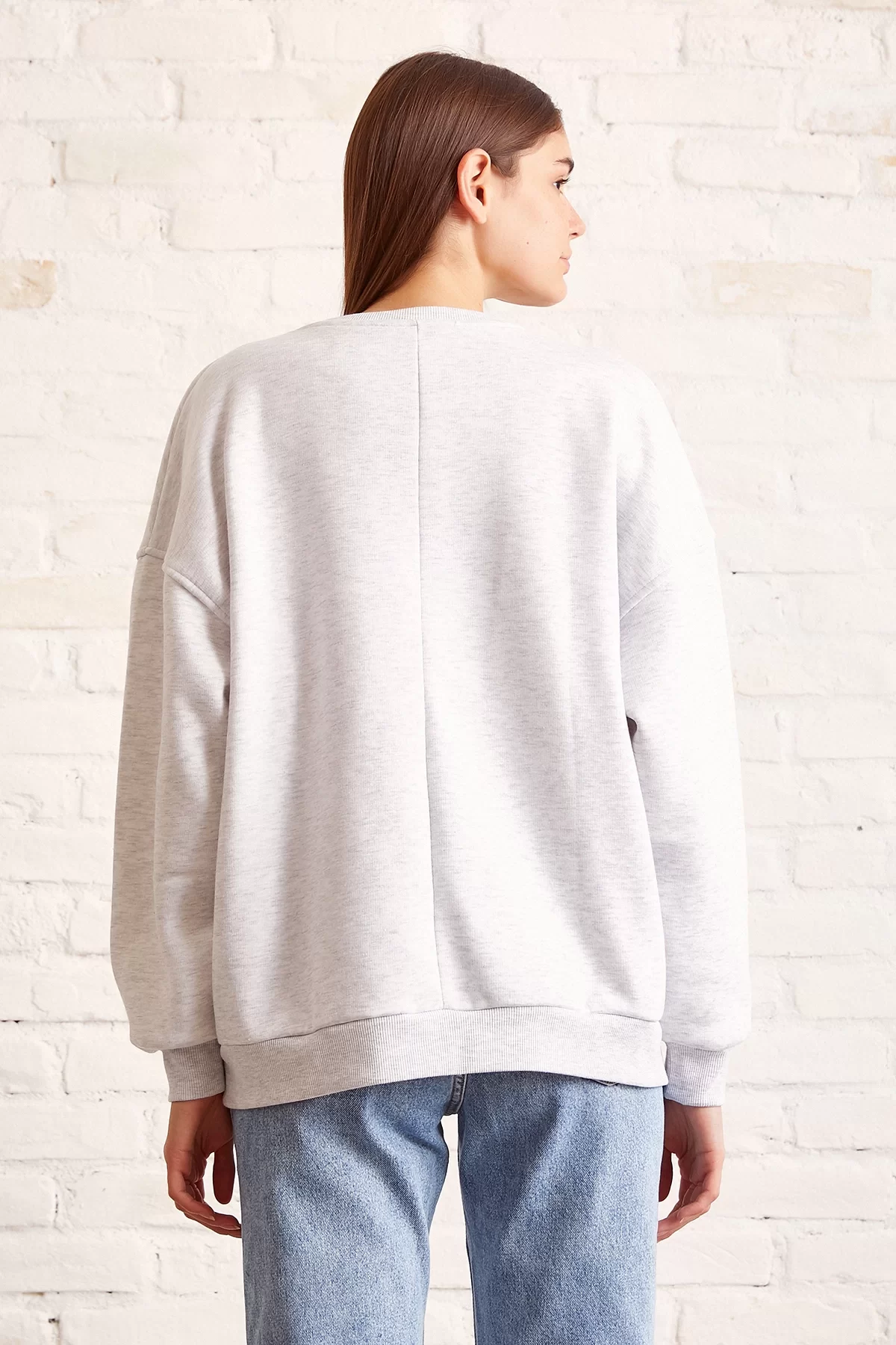 Gesteppter Texas Sweatshirt Grau