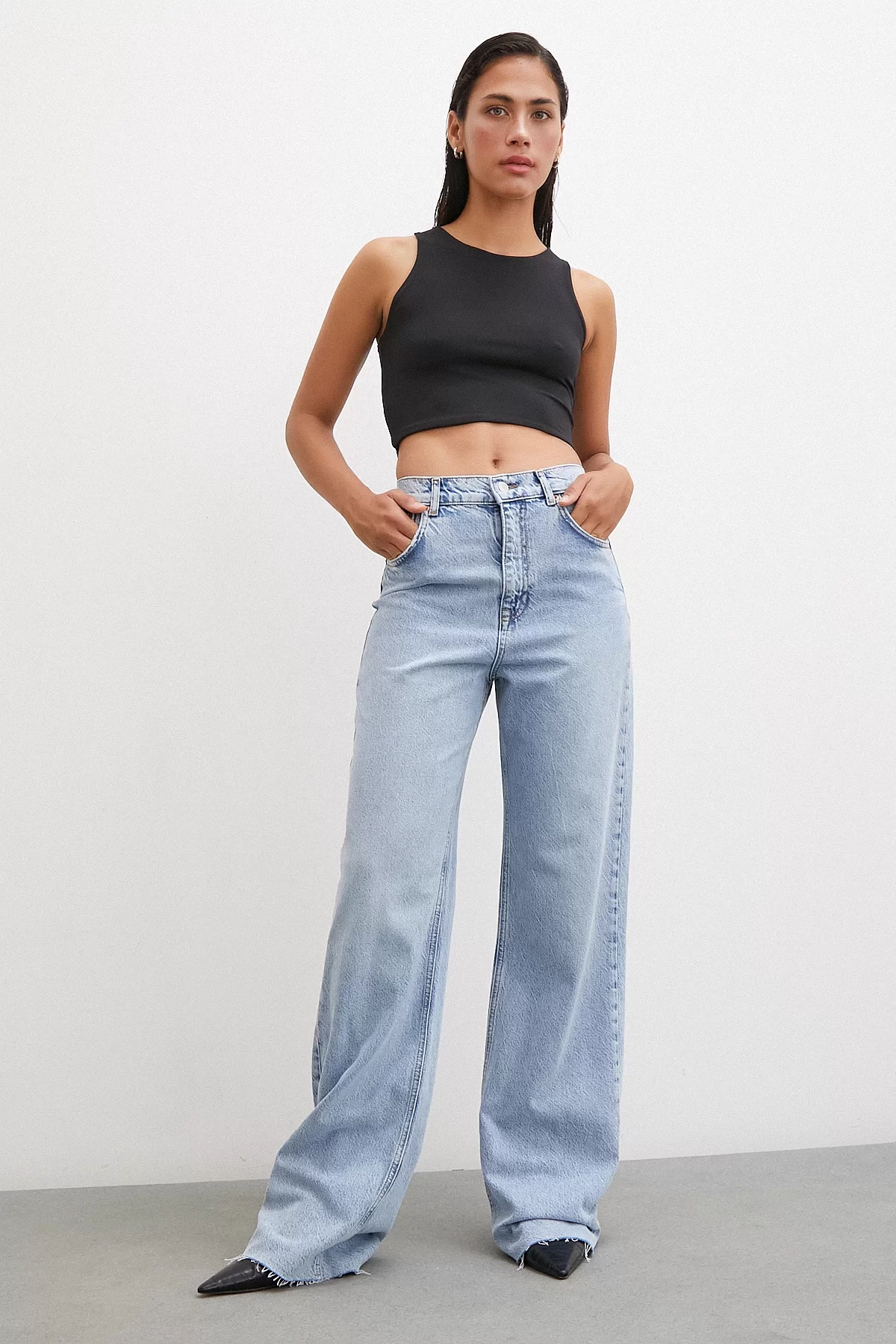 Basic Crop Top Siyah