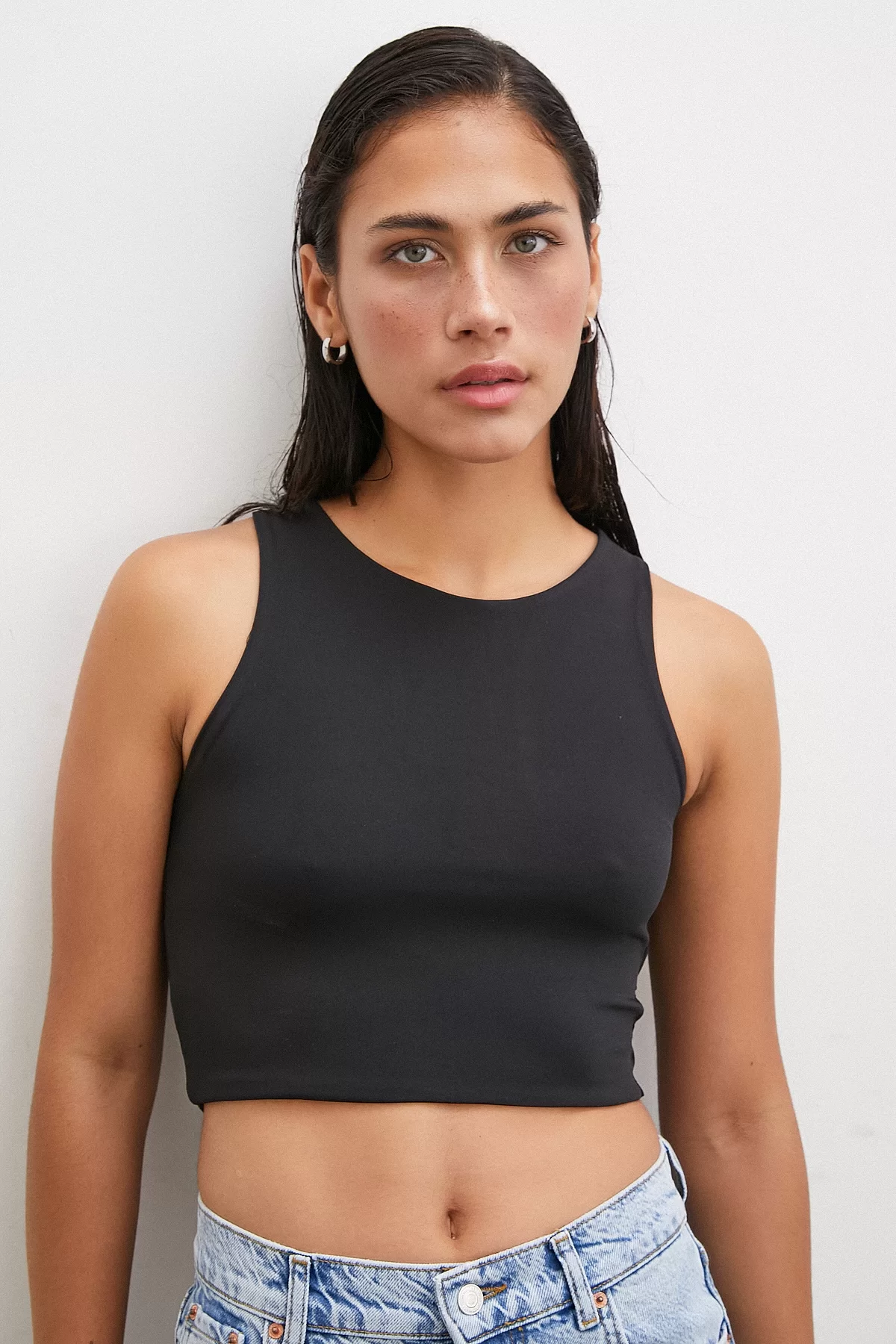 Basic Crop Top Siyah